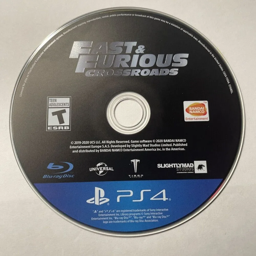 PS4 Fast & Furious Crossroads game disc - Sony PlayStation 4  Tested